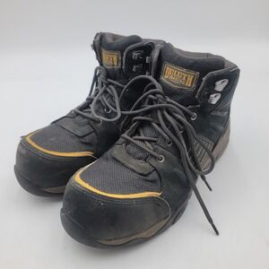 Duluth Trading Co Mens Composite Toe Work Boots Black Leather ASTM F2413-18 10.5
